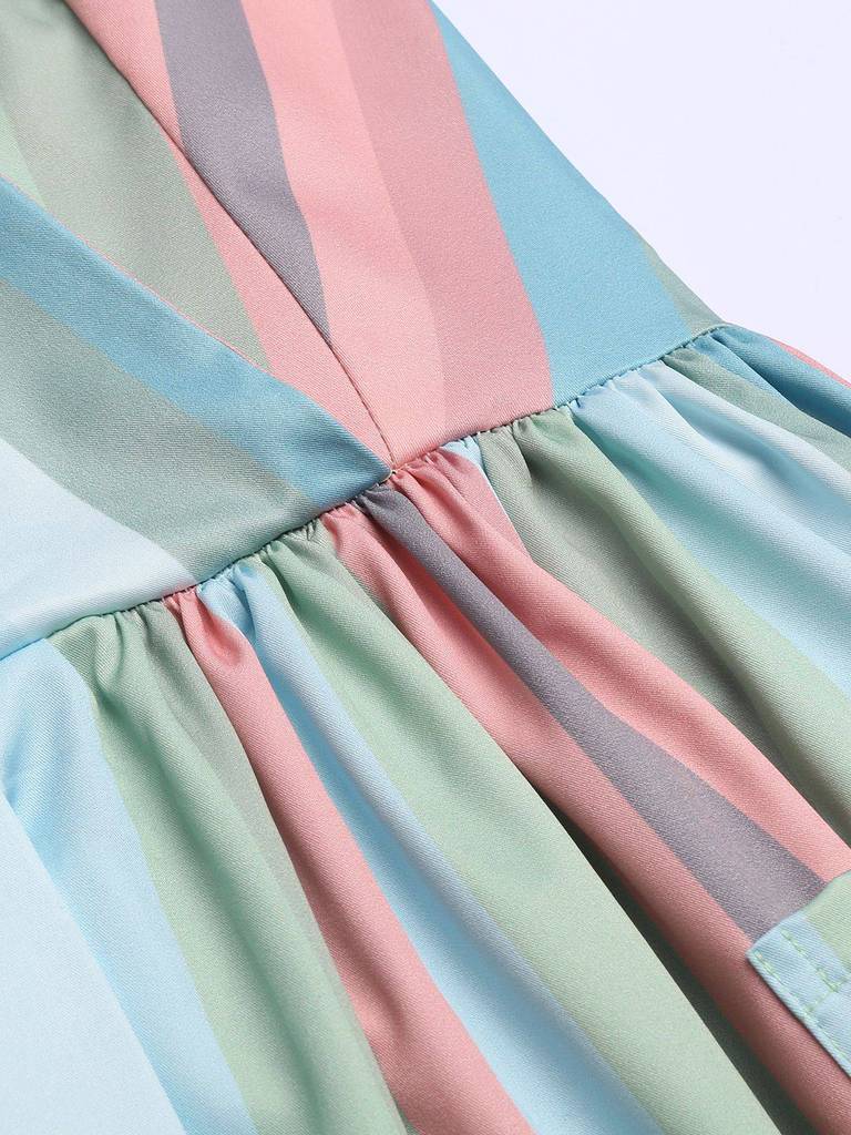 The Marvelous Mrs.Maisel Costume Dress Stripe Vintage Dress Set