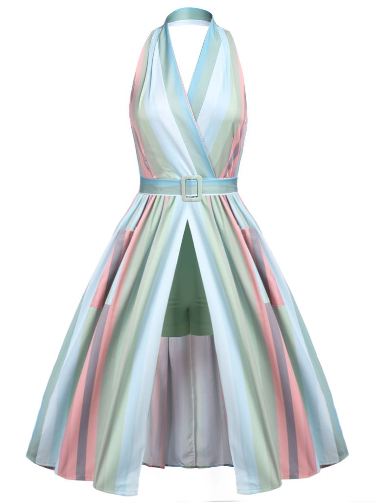 The Marvelous Mrs.Maisel Costume Dress Stripe Vintage Dress Set