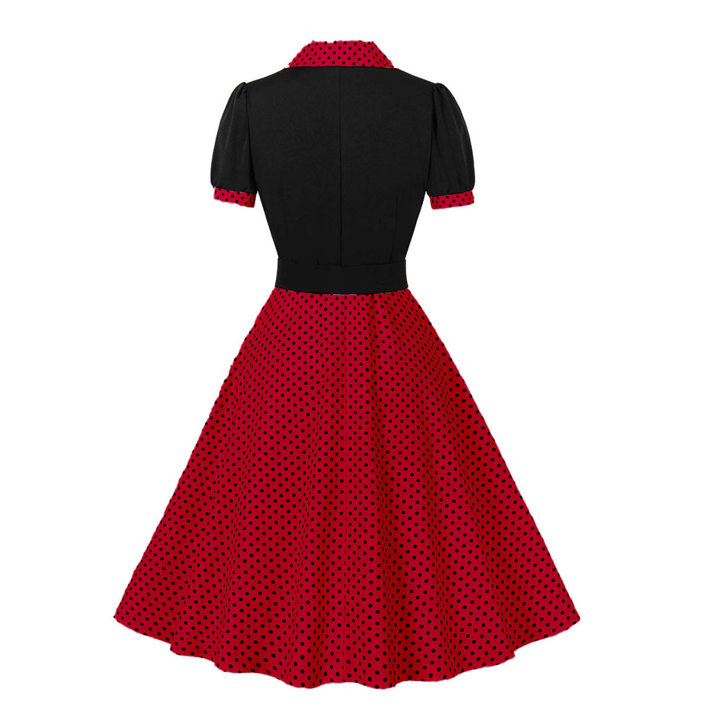 Green Polka Dots 1950S Vintage Swing Dress