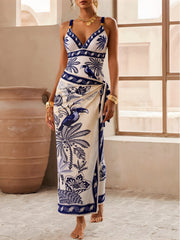One-Piece Swimsuit Beach Cover-Up Skirt